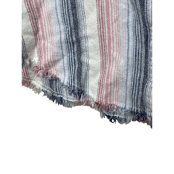 Cloth & Stone Anthropology Linen Blend Striped Sleeveless Shirtdress Size Medium - Picture 4 of 9